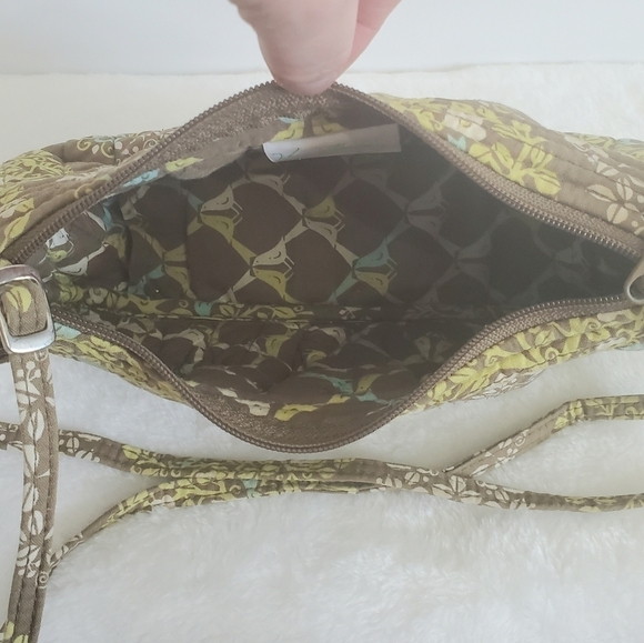 Vera Bradley Retired Spring 2010 Sittin' In A Tree' Quilted Crossbody Bag Purse - Picture 12 of 12